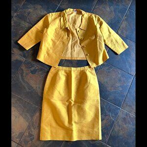 Goldenrod Vintage Matching Skirt w/ Jacket